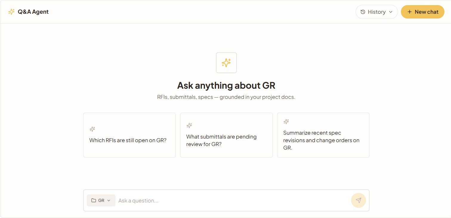 Ask Buildera anything about your project
